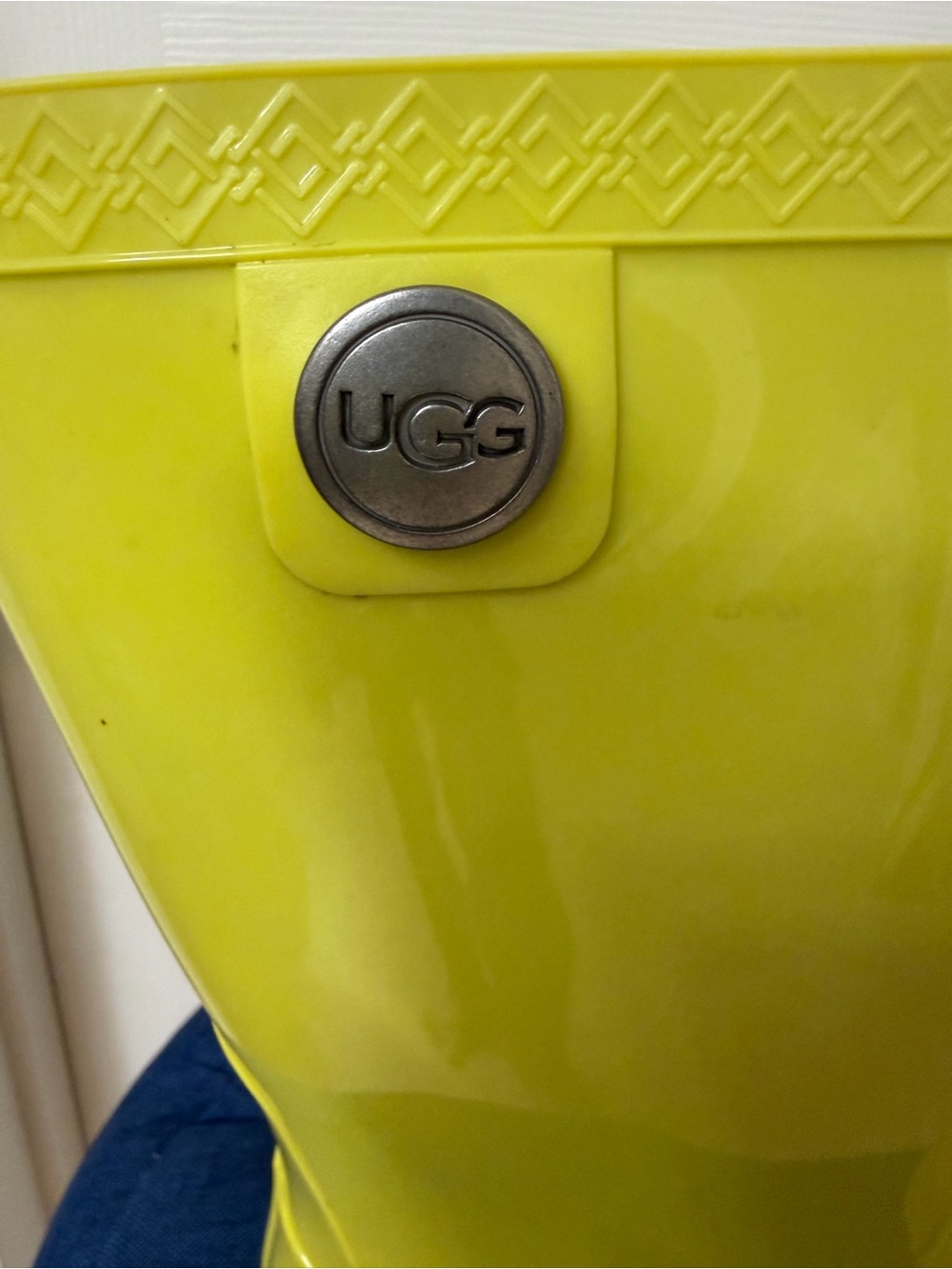 UGG Bright Yellow Waterproof Rain Boots - Picture 3 of 9